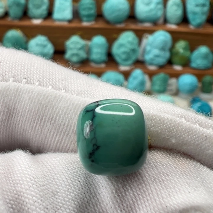 绿松石未镶嵌老型珠10.6mm