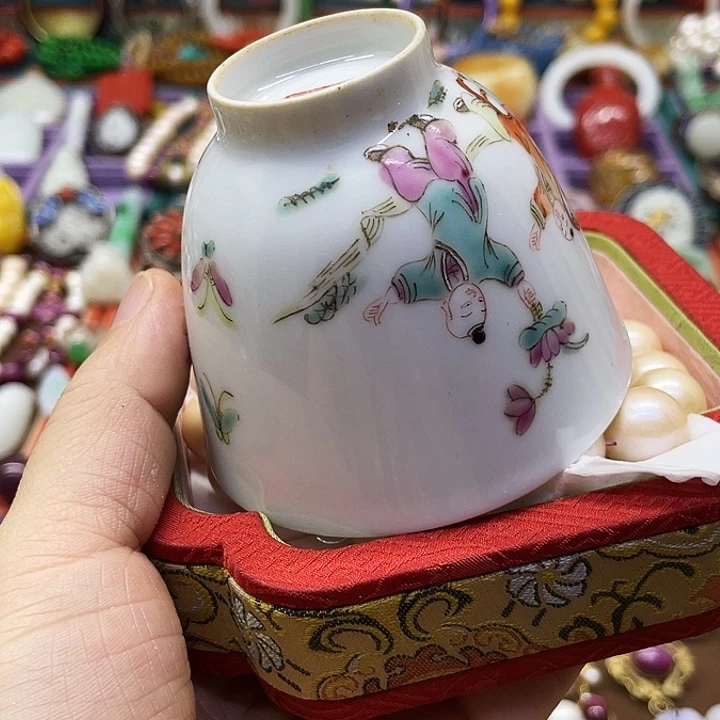 王***萍青花手绘小主人杯子