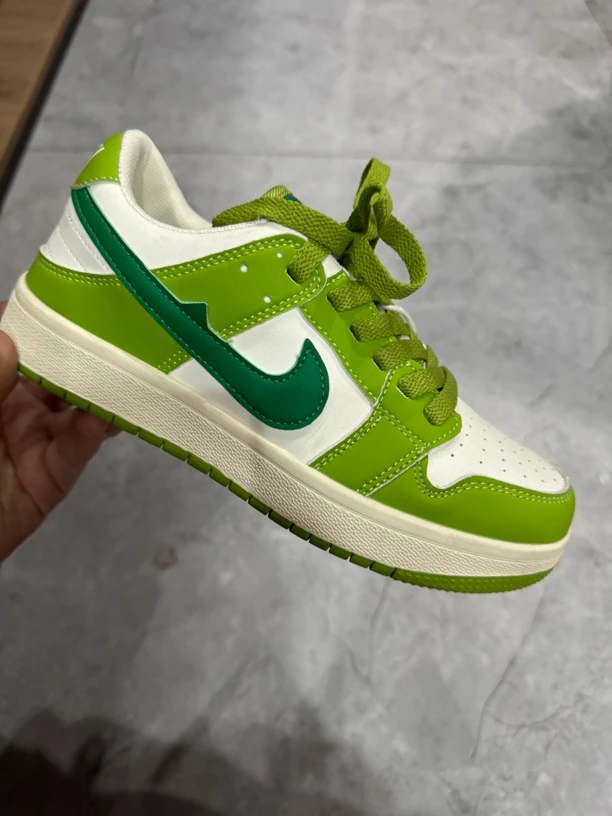 爆款青苹果AJ休闲板鞋绿色时尚潮鞋