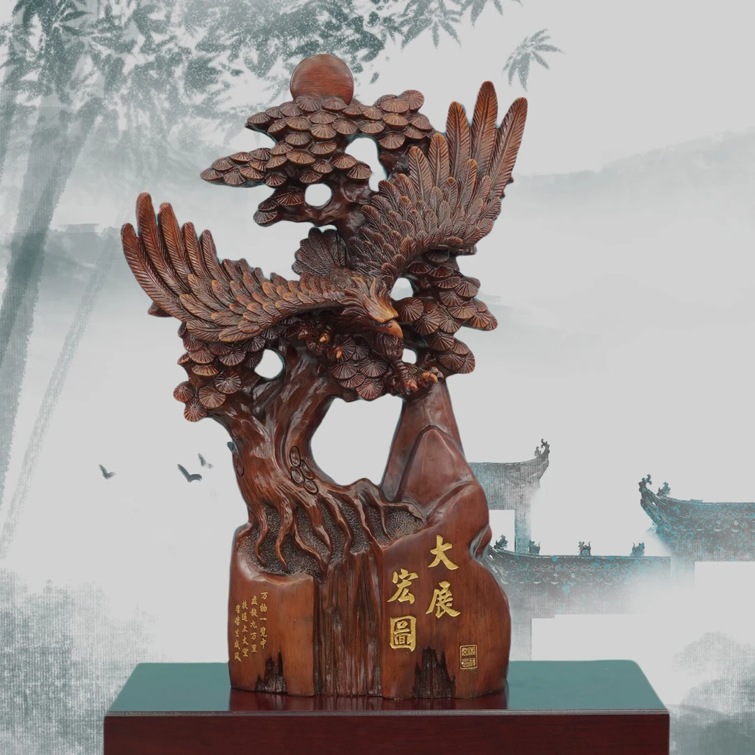 大展宏图大老鹰长46cm高74cm（JLY)公司开业 办公室礼品 高端 摆件