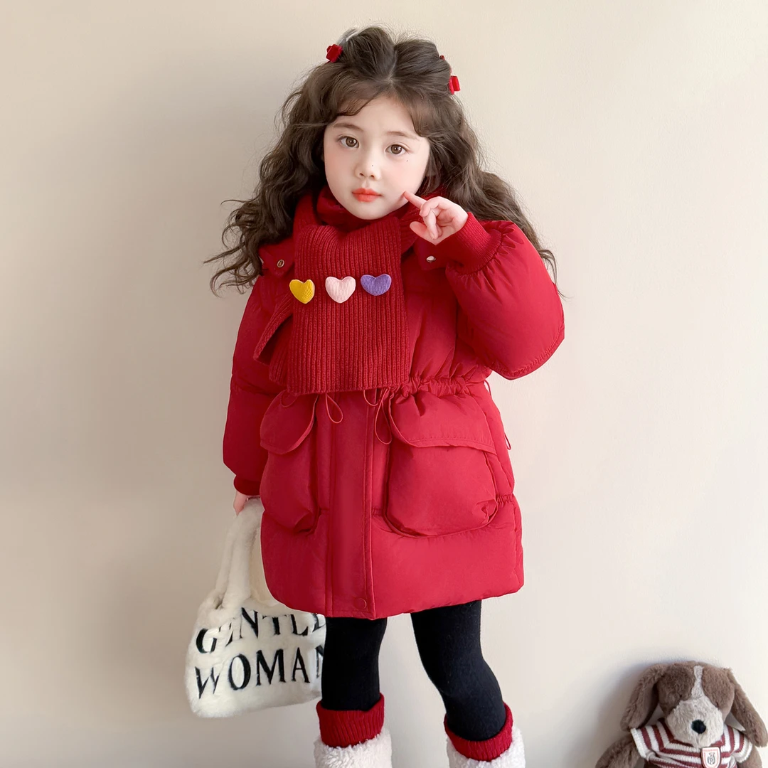 女童棉衣儿童时髦洋气加厚棉袄小女孩宝贝秋冬装外套2025新款衣服