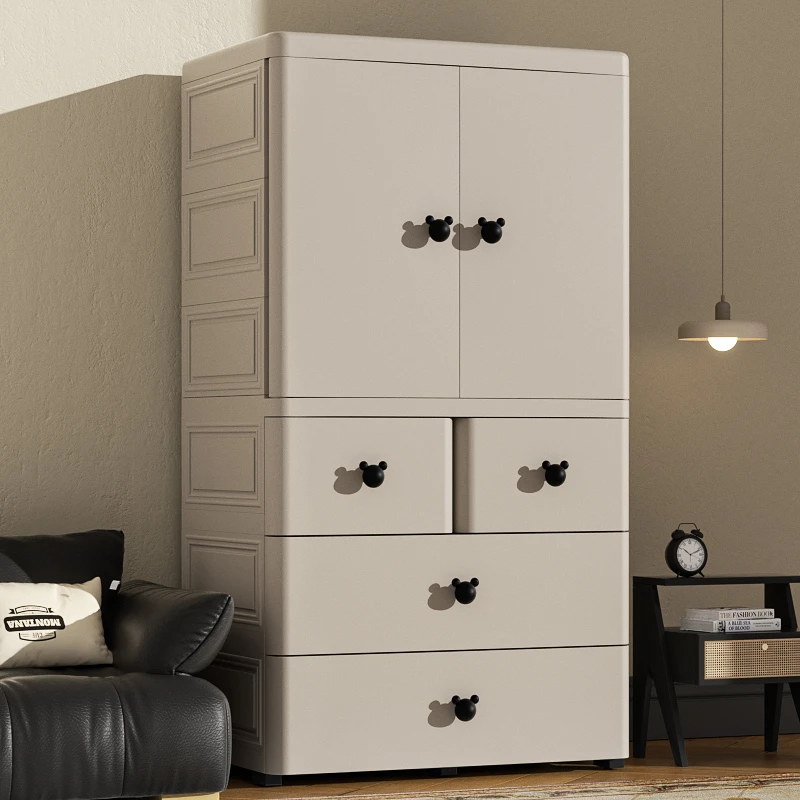 【70宽】加厚特大婴儿童衣柜卧室家用加固宝宝衣服收纳柜简易衣橱