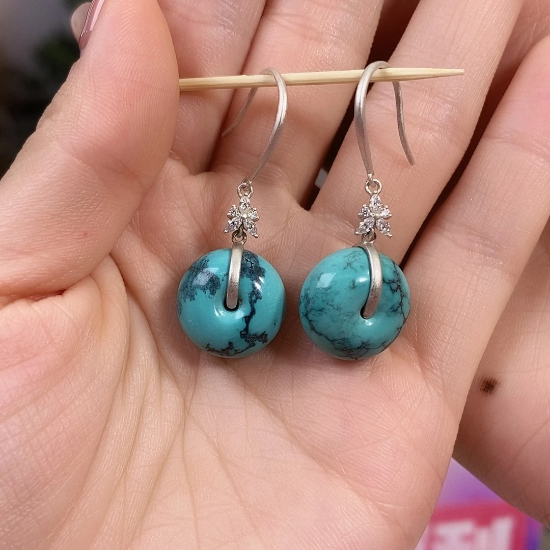 绿松石银S925镶嵌珠宝奇石