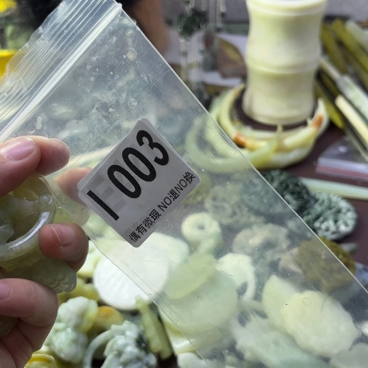 蛇纹石玉发饰合金A****心