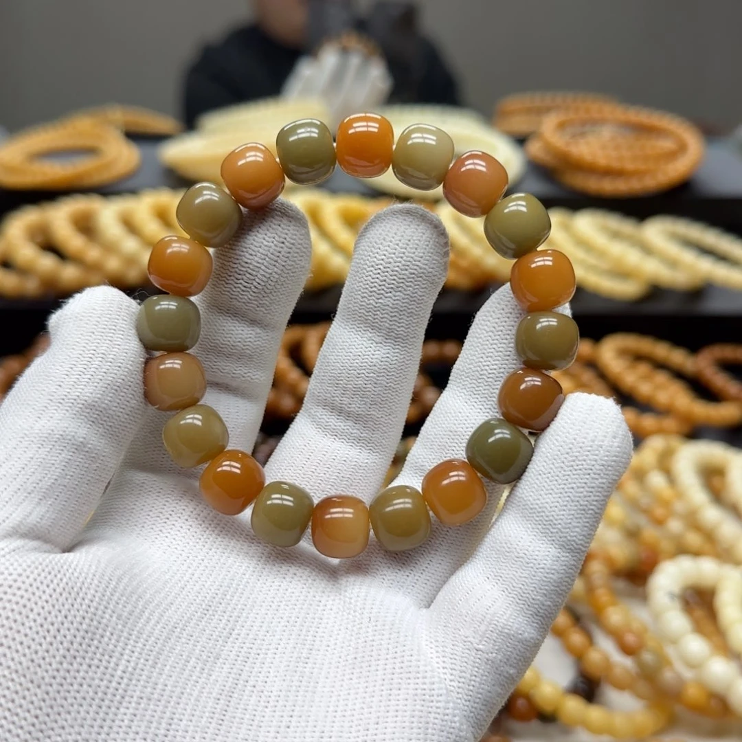 手串菩提根/象牙果11×12 5年 鬼工