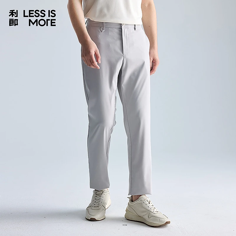 【休闲舒适】利郎LESSISMORE简约休闲裤夏季时尚通勤直筒牛仔长裤男