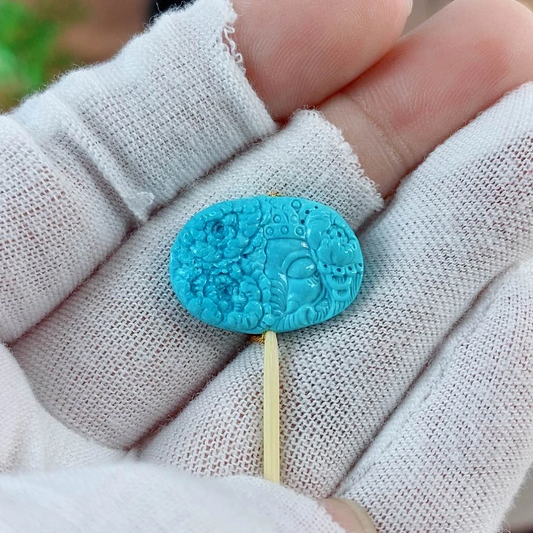 绿松石珠宝奇石未镶嵌珠*