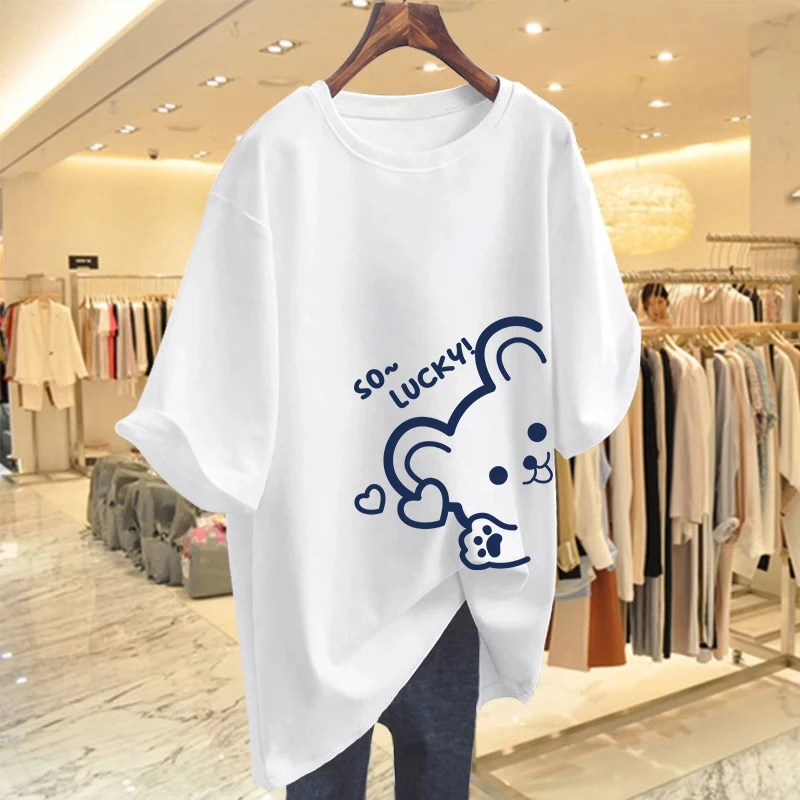 【6-2】大版T恤2025纯棉男女同款纯棉T恤短袖t恤学生夏季ins潮牌潮