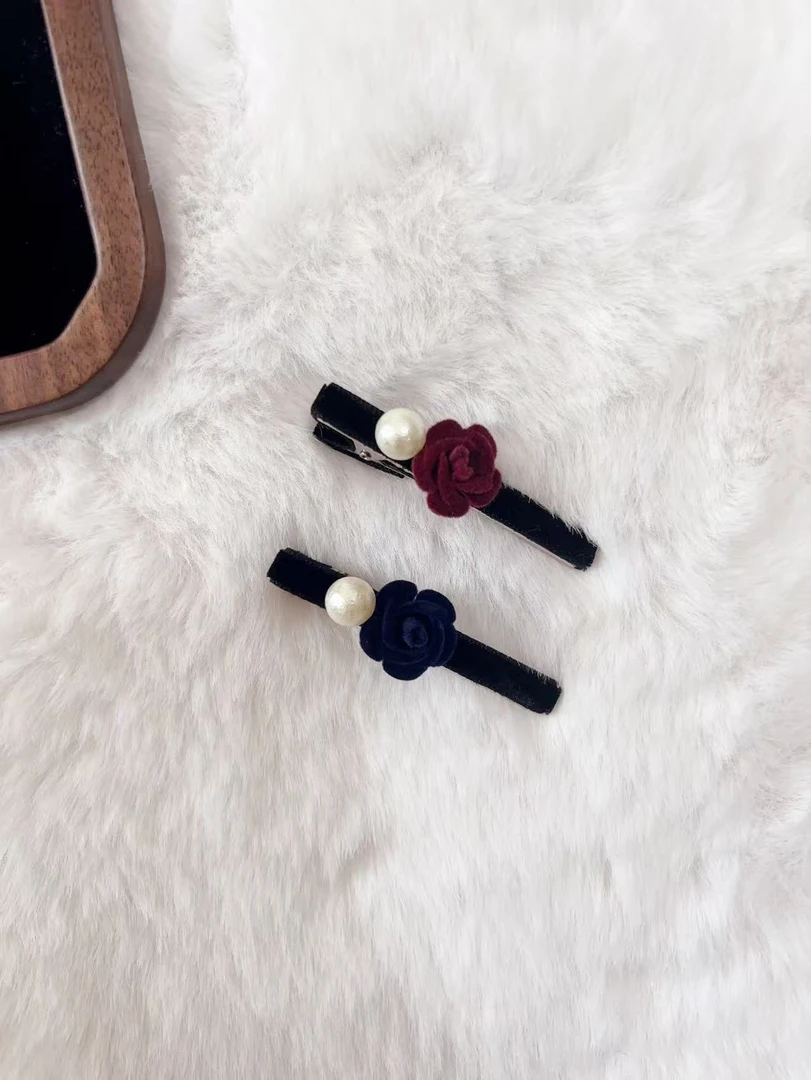 花朵球球时尚发夹A101