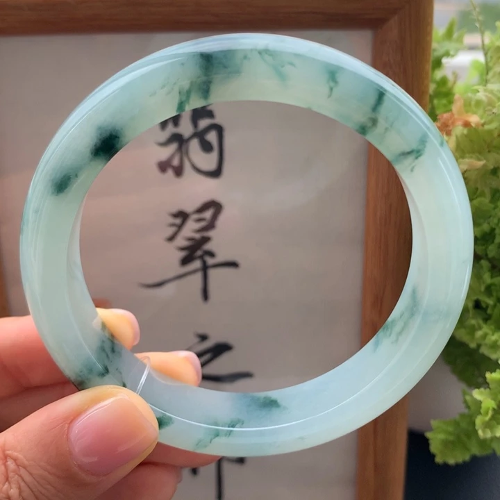 翡翠未镶嵌手镯翡翠手镯56