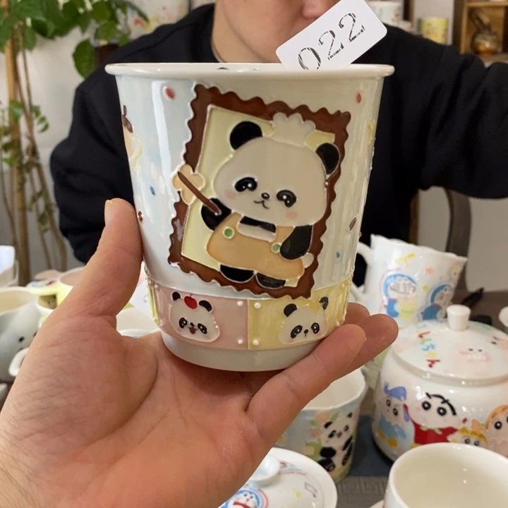 香***呐瓷片景德镇釉下彩手绘