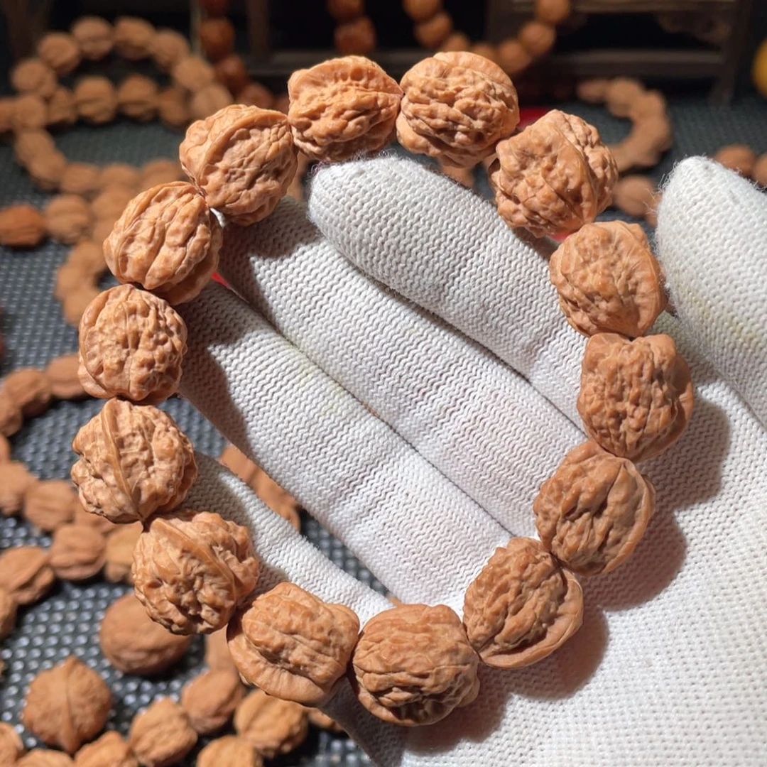 文玩核桃手串嵩山蛤蟆头原皮精品