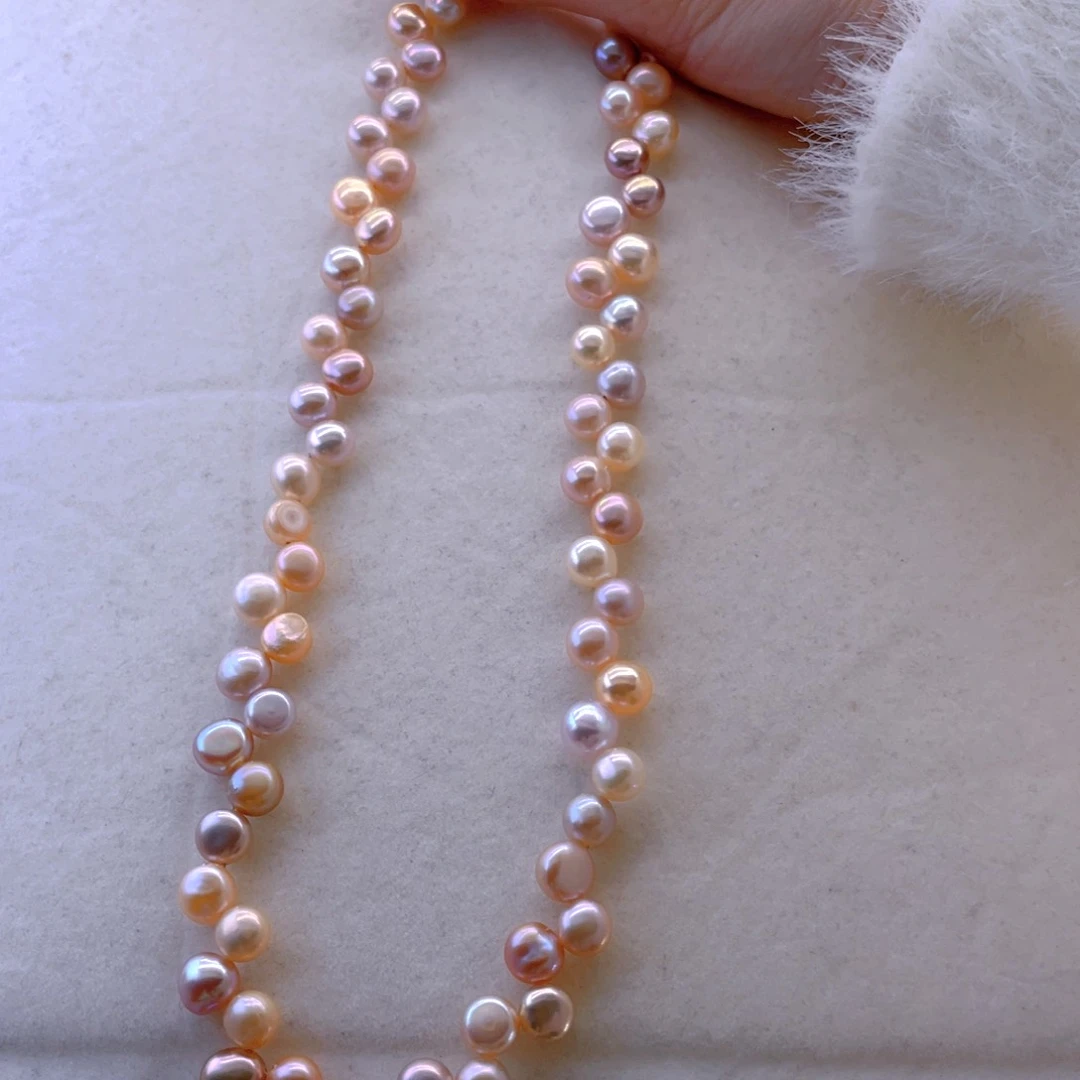 未镶嵌耳饰淡水珍珠项链