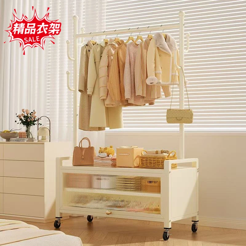 衣帽架落地家用宿舍挂衣架床尾置物房间晾衣架简约阳台简易衣架子