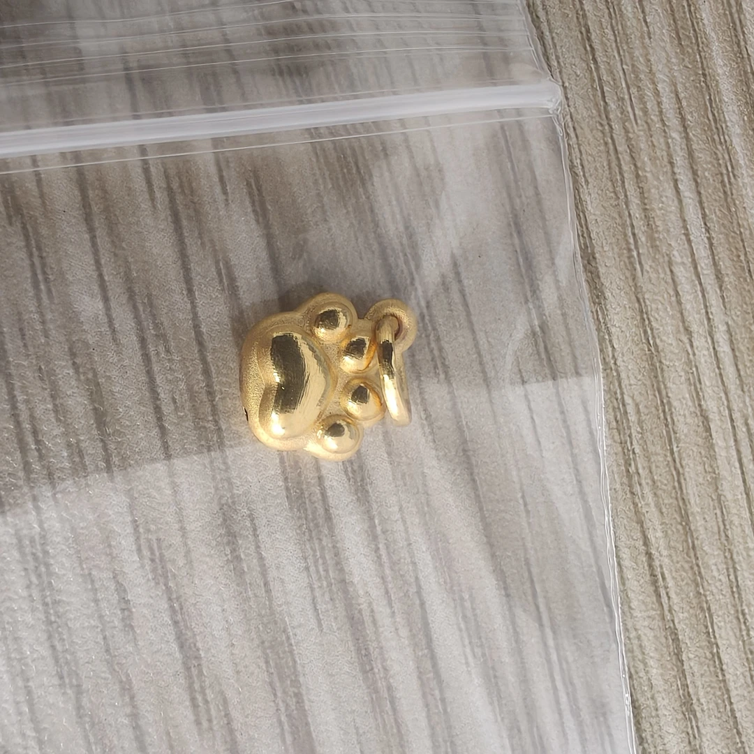 足金999  猫爪提溜