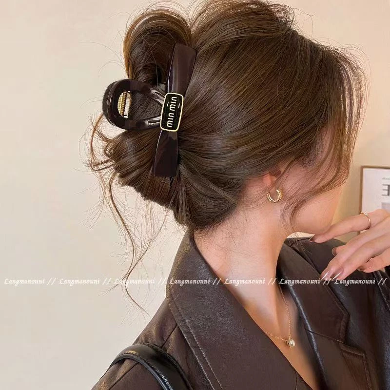 秋冬新款字母款抓夹2054