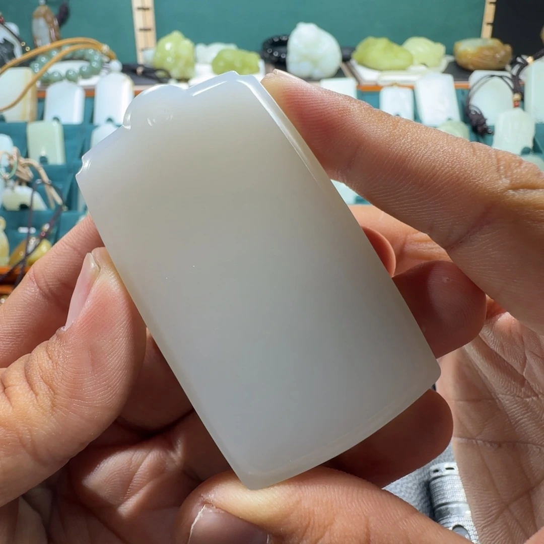 和田玉未镶嵌挂件阿*