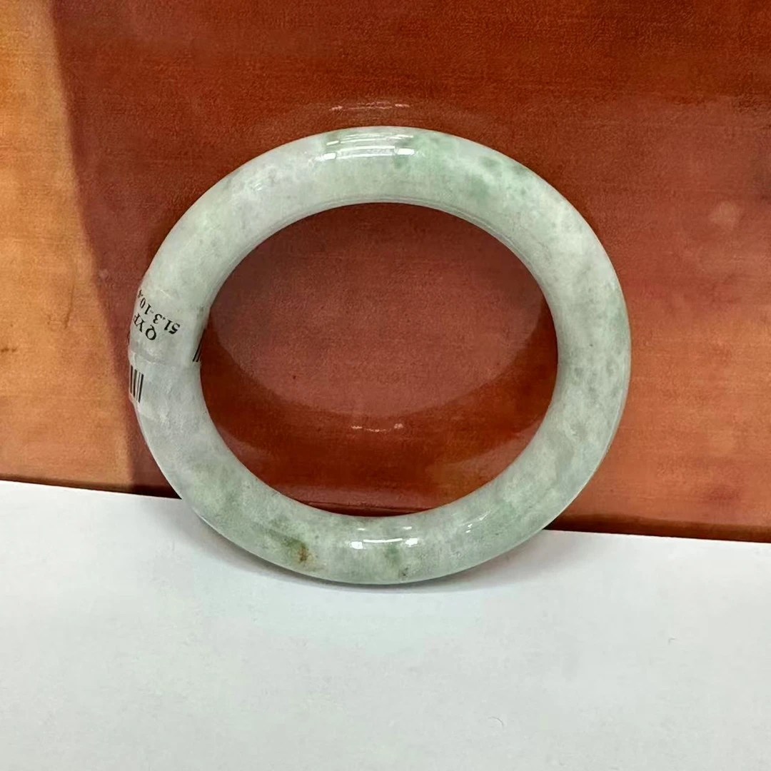 缅甸天然A货翡翠手镯~52圈