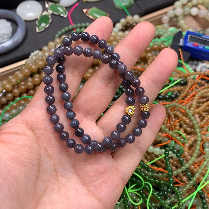 和田玉未镶嵌手链45