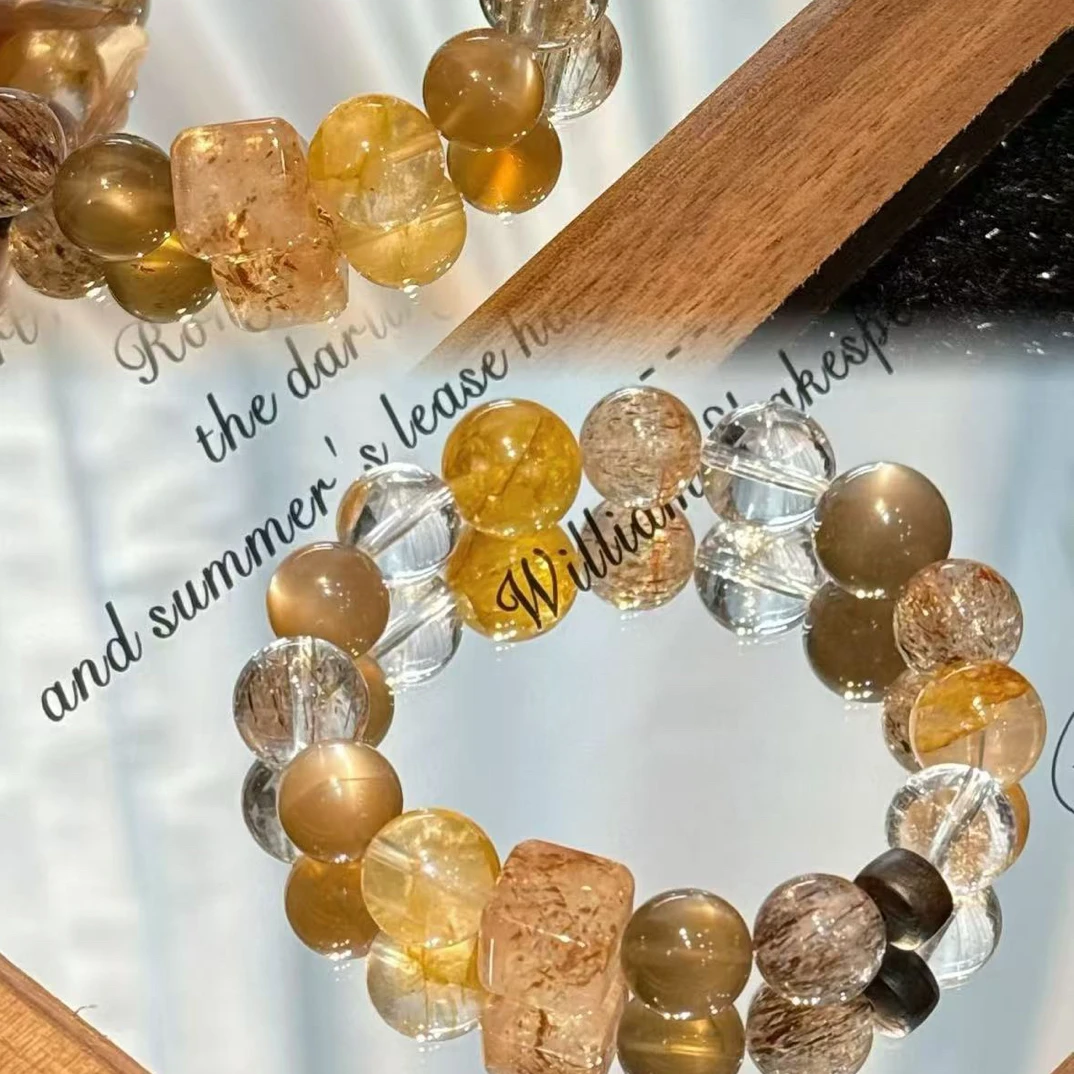 原创水晶美拉德色系手串