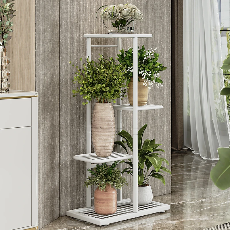小户型阳台花架落地花盆置物架多肉绿萝植物摆放架靠墙养花架子