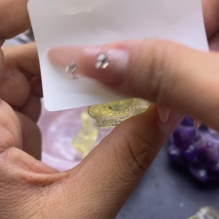 水晶珠宝半成品未镶嵌水**家摆件