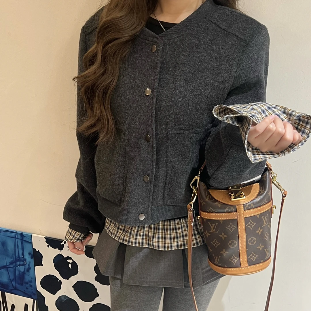 95新 LouisVuitton/路易威登 老花薯条斜挎包