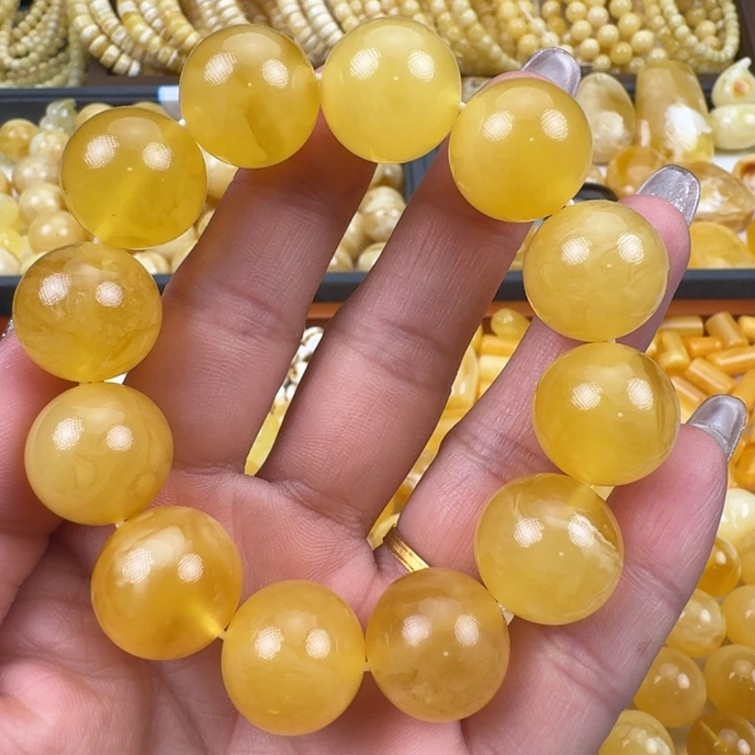 琥珀未镶嵌裸石17微微瑕   质检加10