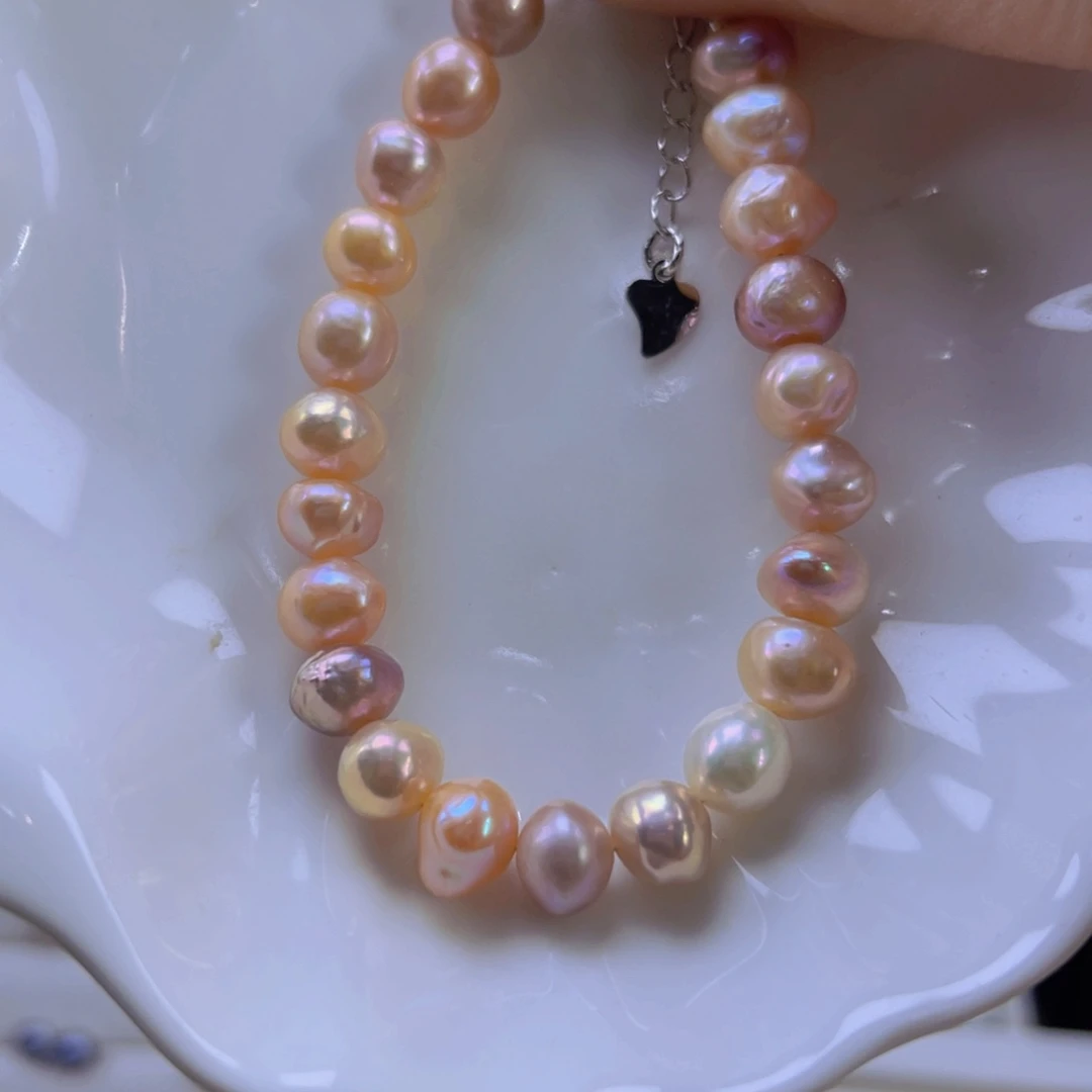 淡水珍珠手绳合金