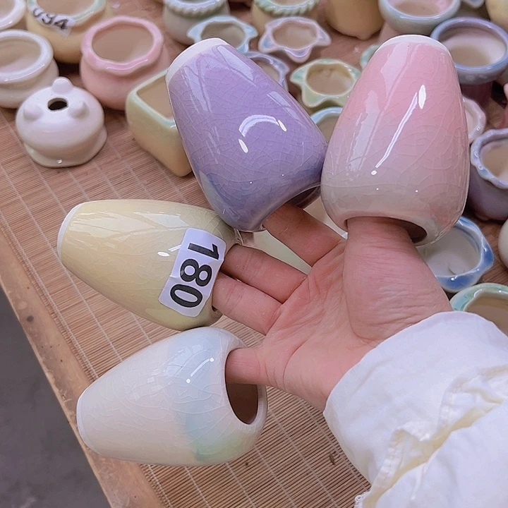 红陶陶瓷花盆当场满12包邮