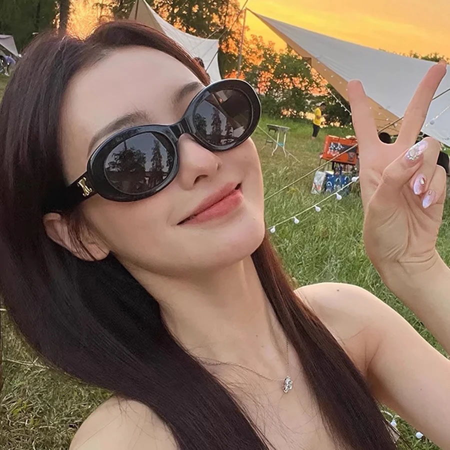 2025年新款复古凯旋门夏季墨镜女高级感防紫外线偏光近视太阳眼镜