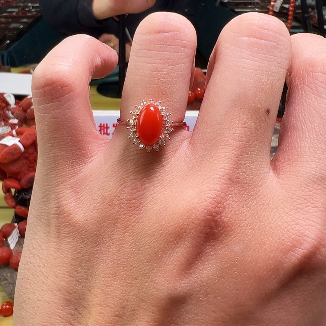 南红玛瑙未镶嵌买南红戒指