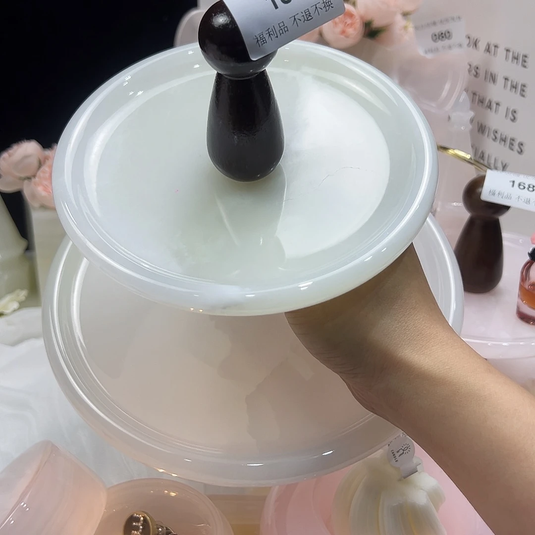 石材181白玉双层置物架福利不退换