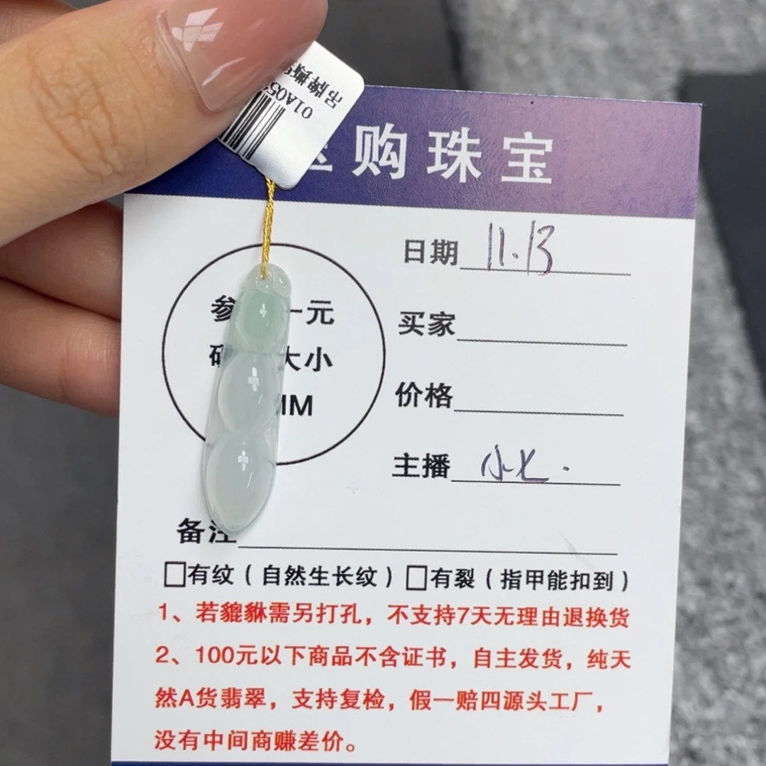 颈饰未镶嵌翡翠豆子