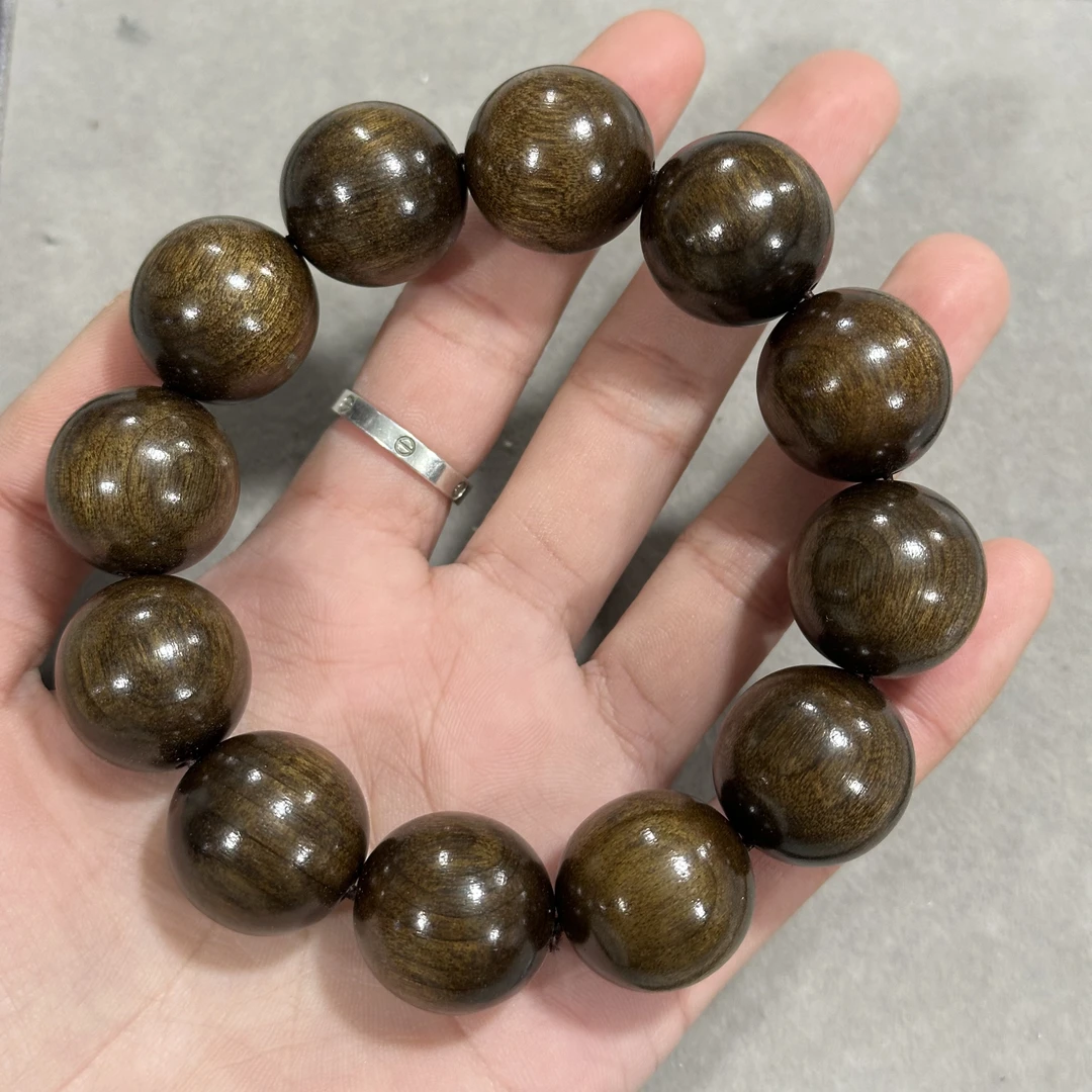 W597金丝楠乌金底卡2.0单圈手串（底色多样; 发货发其一）