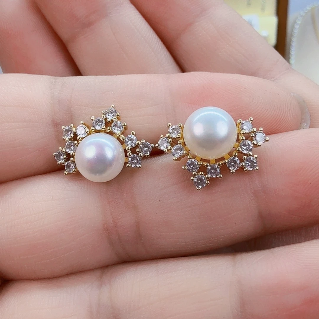 未镶嵌淡水珍珠耳饰