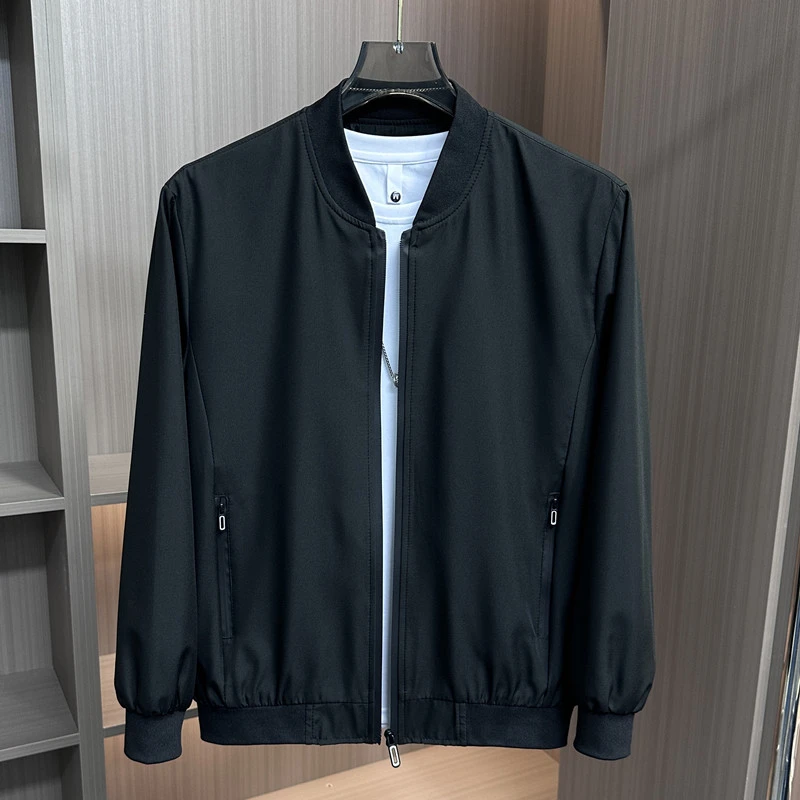 2025新款春秋季棒球领夹克男士韩版简约春季休闲时尚外套男款上衣