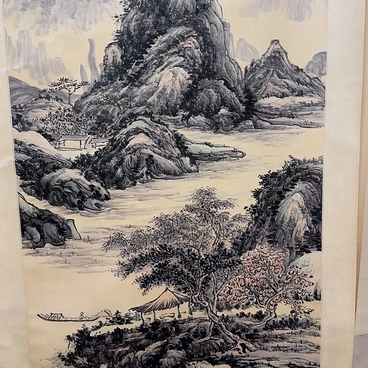 醉***栏带灯款装饰画黄老