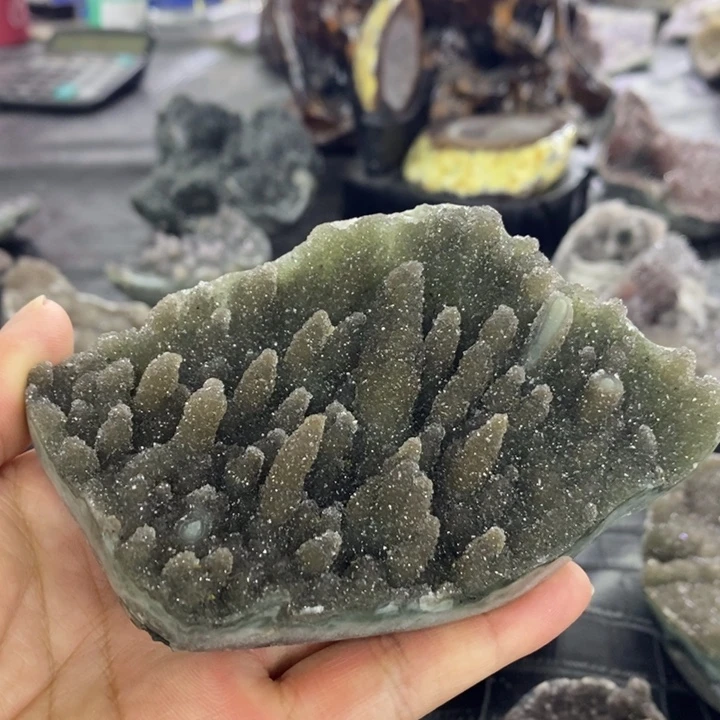 未镶嵌珠宝半成品水晶绿软森林