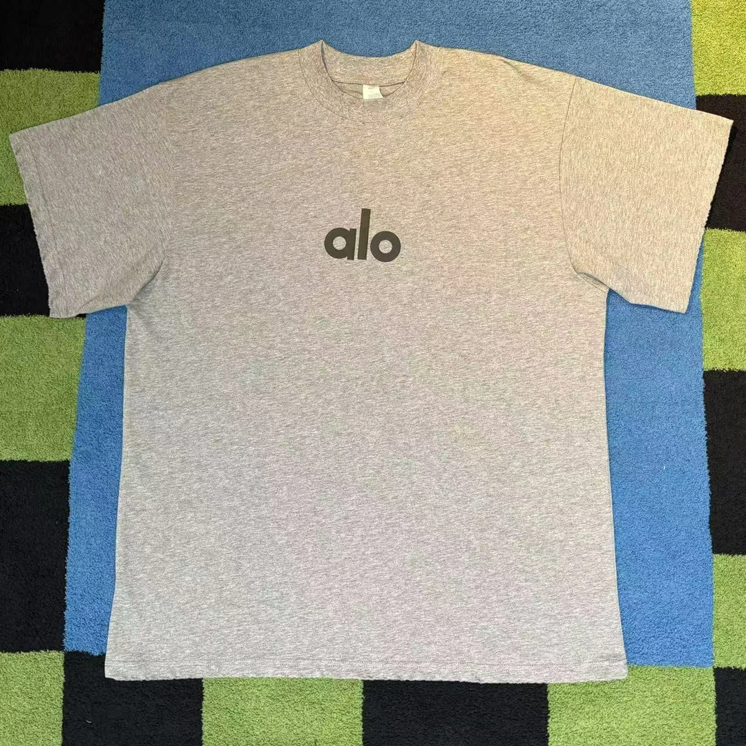 [Janunes Liu]字母印花领口磨破短袖T恤T1729