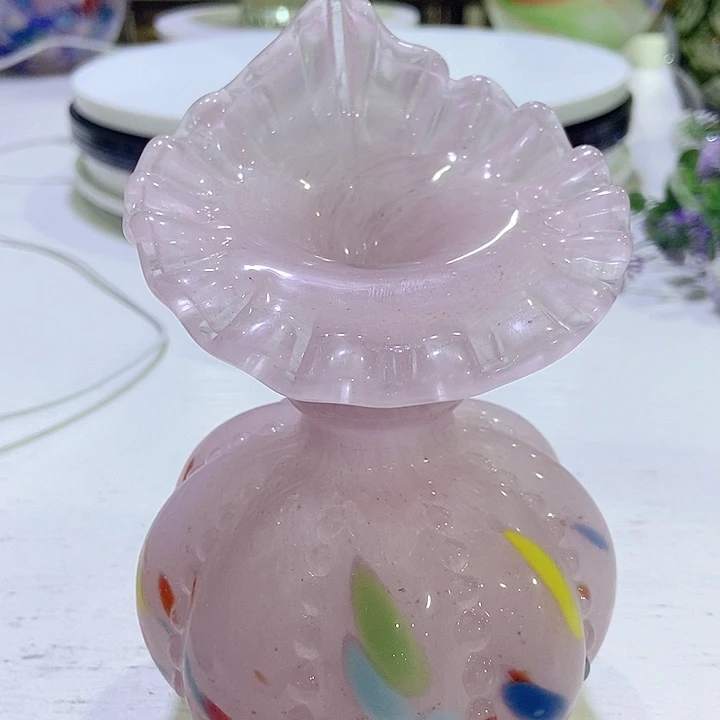 琉璃花瓶高度14厘米2厘米
