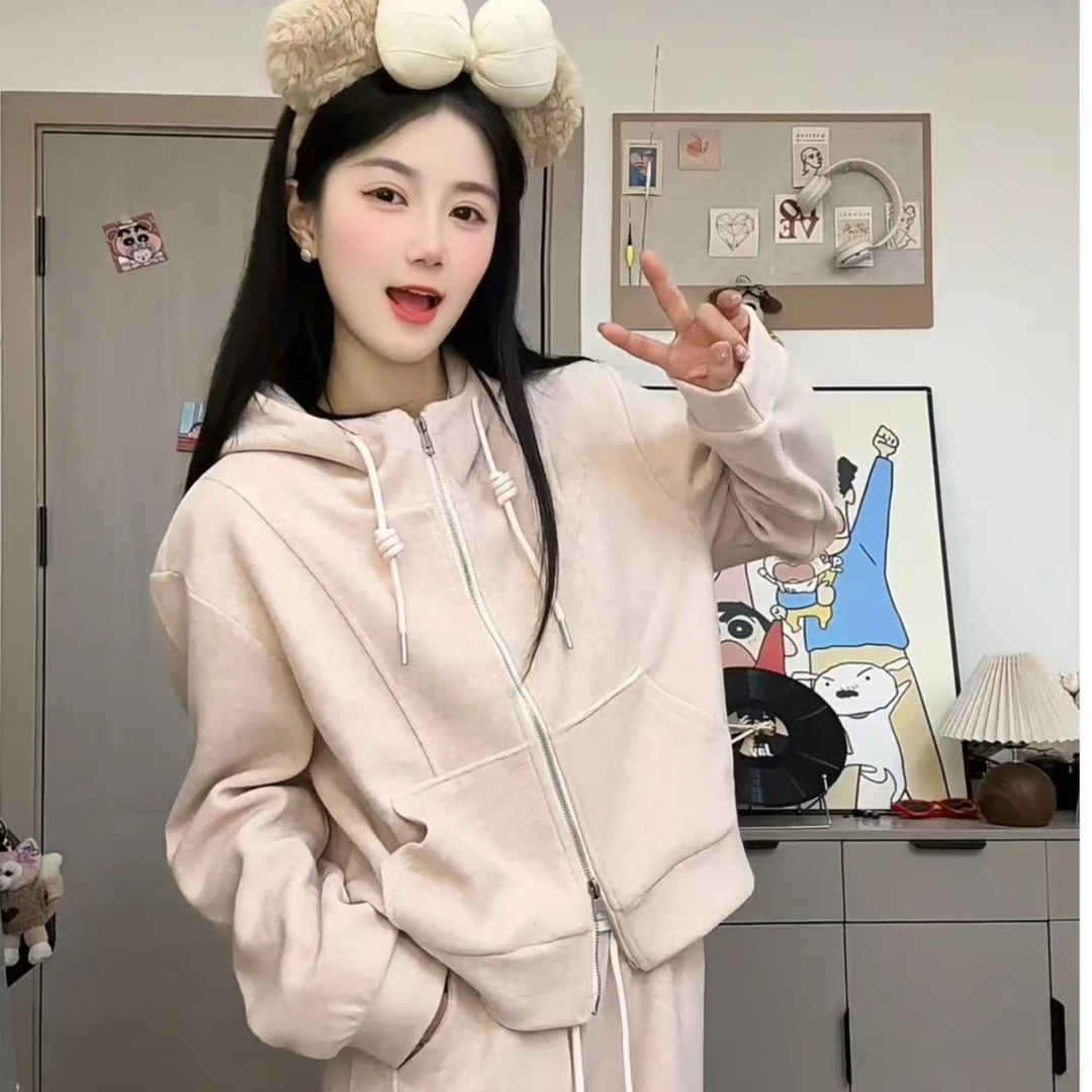 【春款上新】明星同款卫衣套装女新款时尚春款高级感休闲阔腿裤