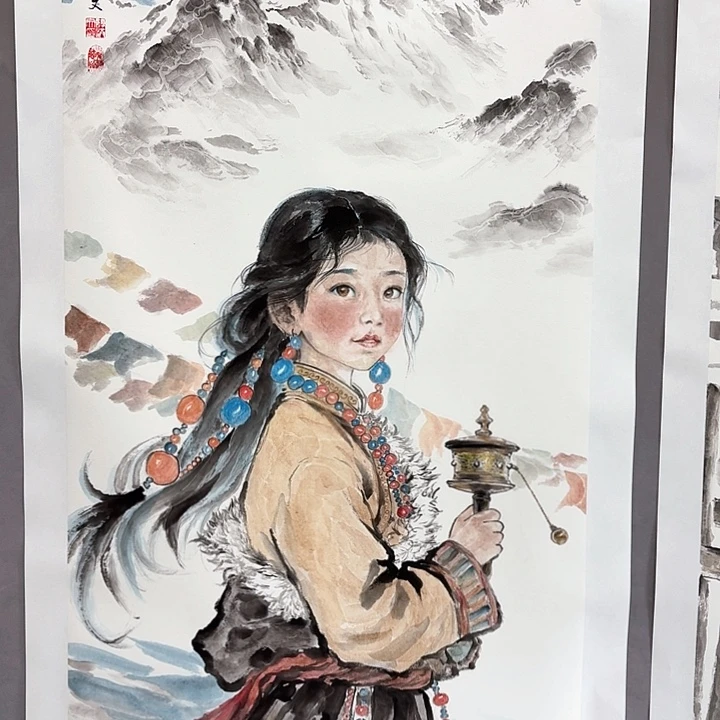 国画亲笔手绘放心去藏