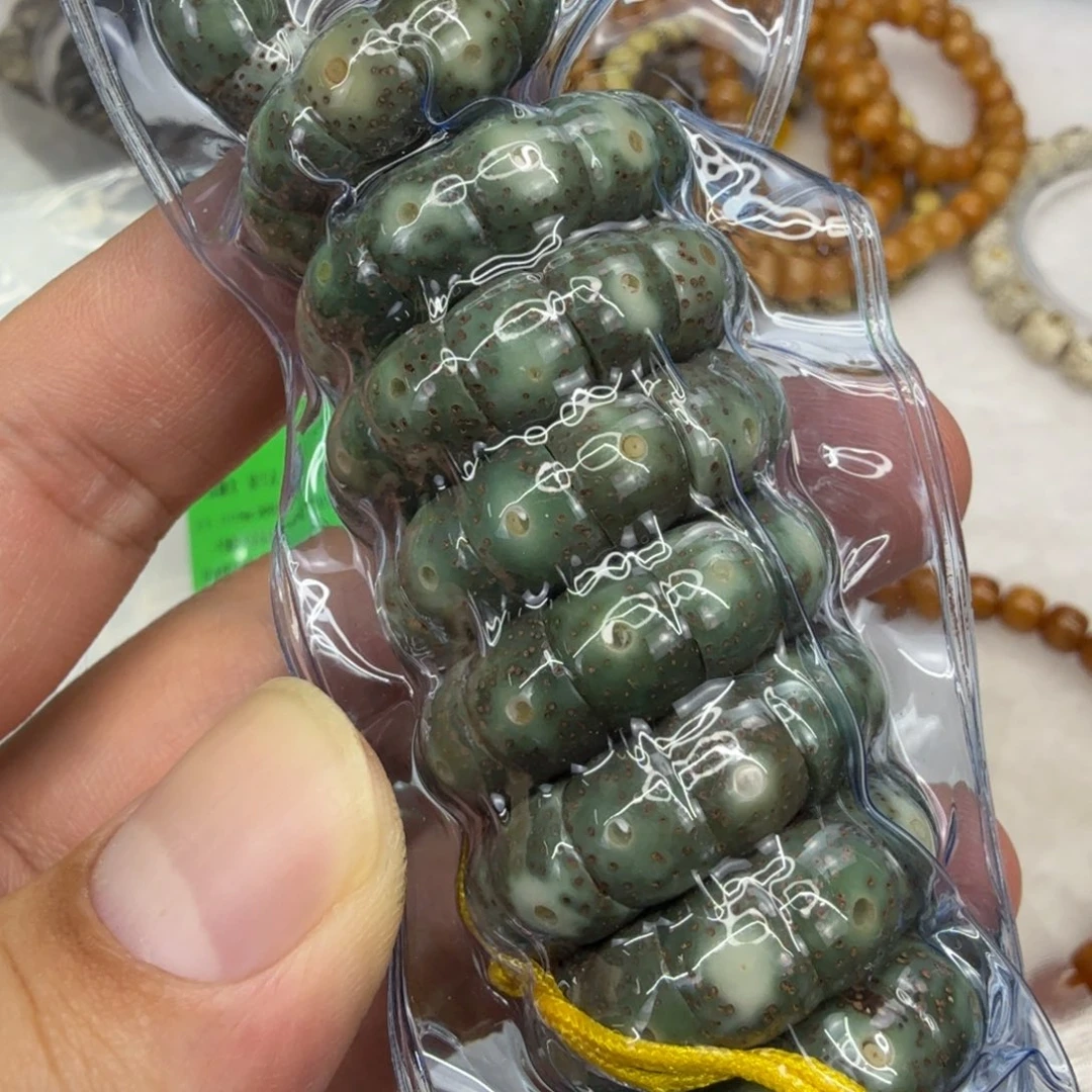 星月菩提手串19傲视绿星月菩提大肠0.9-108