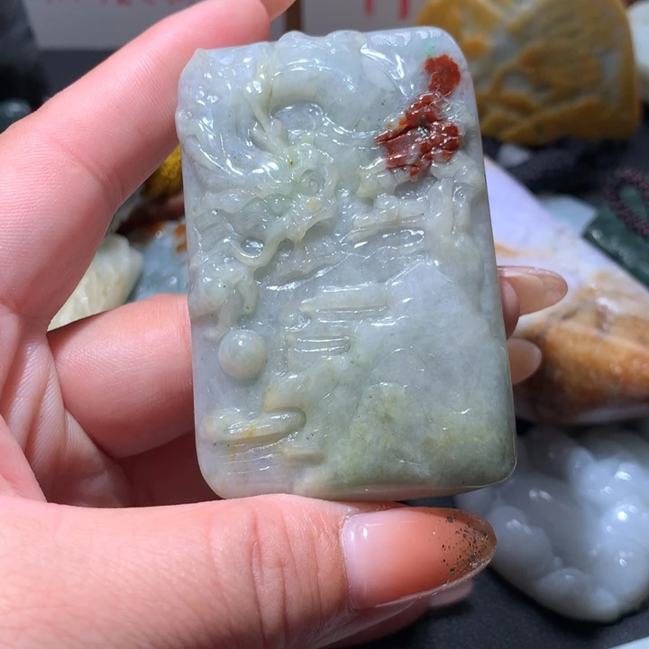 翡翠未镶嵌颈饰保真天然A货翡翠