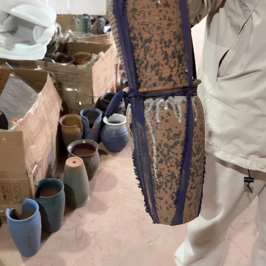 红陶口14高25两个