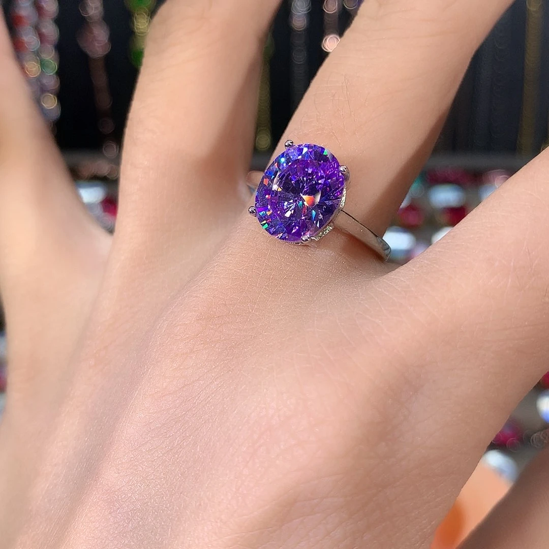 银S925镶嵌戒指碧玺白911