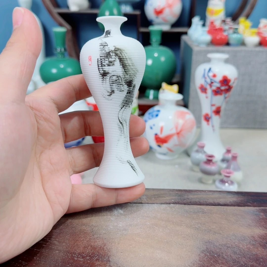陶瓷手工小花器摆件