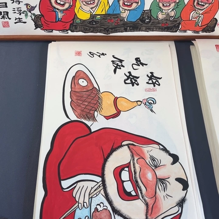 国画纯手绘禅意画作品