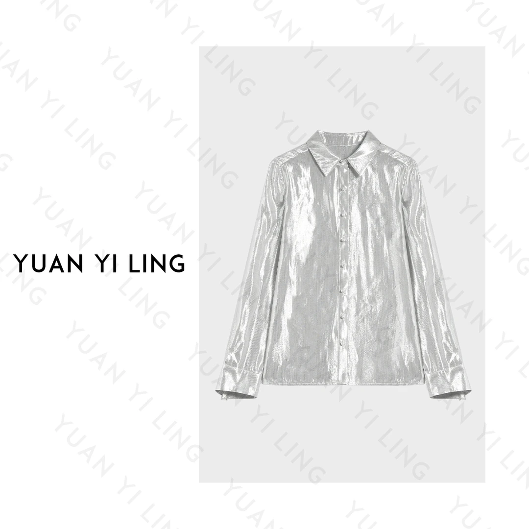 袁艺灵【维纳斯】25春季上新桑蚕丝银丝顺滑高级感时尚气质女装衬衫